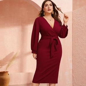 💝 Belted Pencil Dress